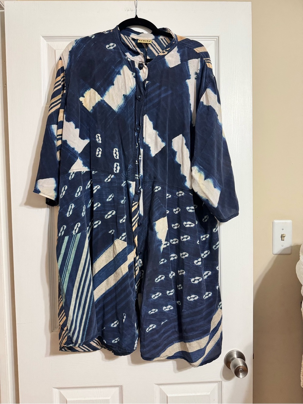Plus Size 100% Silk Duster Jacket